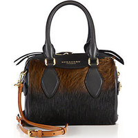 Burberry Mini Bee Two-Tone Calf Hair Bowler Bag photo