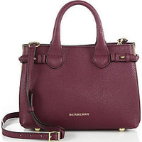 Burberry Banner Small Leather & Check Satchel photo