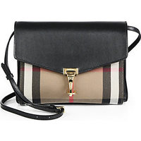 Burberry Macken Small House Check & Leather Crossbody Bag photo