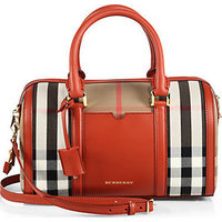 Burberry Medium Alchester Plaid Satchel photo