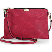 Burberry Peyton Plaid-Embossed Crossbody Bag photo