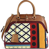 Burberry Prorsum Milverton Mixed-Media Satchel photo