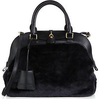 Burberry Prorsum Shearling Milverton Satchel photo