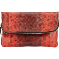 Zagliani Capriccio Python Clutch photo