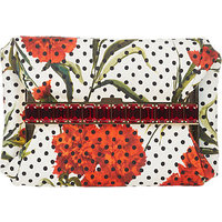 Dolce & Gabbana Carnation & Polka Dot Origami Clutch photo