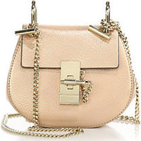 Chloé Drew Nano Metallic Leather Crossbody Bag photo