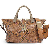 Chloé Baylee Medium Python Shoulder Bag photo