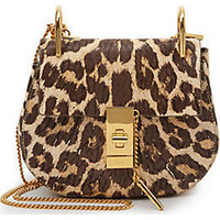 Chloe Drew Leopard Print Mini Shoulder Bag photo