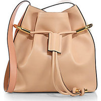 Chloé Emma Small Two-Tone Drawstring Hobo Bag photo