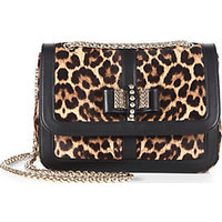 Christian Louboutin Leopard-Print Calf Hair Sweet Charity Bag photo