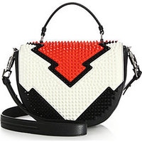 Christian Louboutin Panettone Studded Lightning Bolt Messenger Bag photo