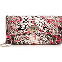 Christian Louboutin Riviera Vulcano Python Clutch photo