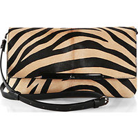 Christian Louboutin Striped Calf Hair & Leather Flap Bag photo