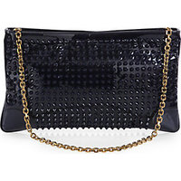 Christian Louboutin Studded Patent Leather Convertible Clutch photo