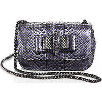 Christian Louboutin Sweety Charity Mini Python Crossbody Bag photo