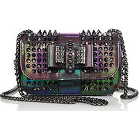 Christian Louboutin Sweety Charity Studded Iridescent Patent Leather Crossbody Bag photo