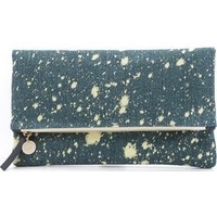 Clare V. Denim Fold Over Clutch photo