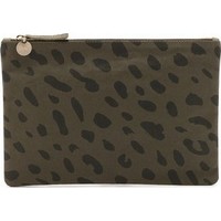 Clare V. Jaguar Print Flat Clutch photo