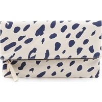 Clare V. Jaguar Print Fold Over Clutch photo