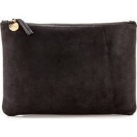 Clare V. Nubuck Flat Clutch photo