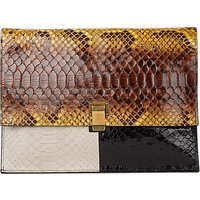 Proenza Schouler Colorblock Python Large Lunch Bag photo