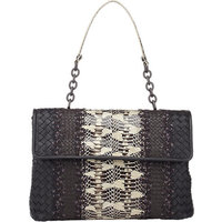 Bottega Veneta Cross-Stitched Patchwork Olimpia Shoulder Bag photo