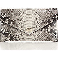 Dee Ocleppo Editor''s Multitone Python Envelope Clutch photo