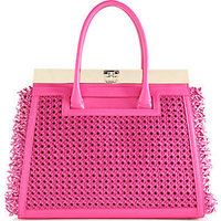 Dee Ocleppo Roma Leather & Rattan Convertible Tote photo