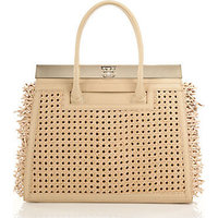 Dee Ocleppo Roma Leather & Rattan Convertible Tote photo