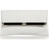 Diane von Furstenberg 440 Crocodile-Embossed Envelope Clutch photo