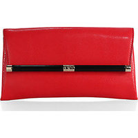 Diane von Furstenberg 440 Lizard-Embossed Envelope Clutch photo