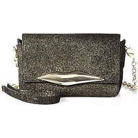 Diane von Furstenberg Flirty Lips Mini Stardust Leather Crossbody Bag photo