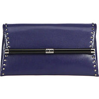 Diane von Furstenberg Leather Mini-Stud Envelope Clutch photo