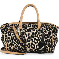 Diane von Furstenberg Leopard-Patterned Sutra Small Duffel photo