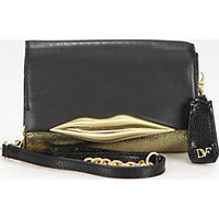 Diane von Furstenberg Lips Mini Mixed-Media Shoulder Bag photo