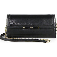 Diane von Furstenberg Lizard-Embossed Chain Wallet photo