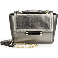 Diane von Furstenberg Mini Metallic-Leather Satchel photo