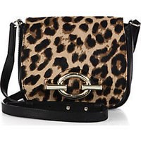 Diane von Furstenberg Sutra Cafe Mini Leopard-Print Calf Hair Crossbody Bag photo