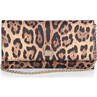 Dolce & Gabbana Leopard-Print Coated Canvas Chain Wallet photo