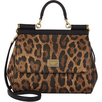 Dolce & Gabbana Leopard-Print Medium Miss Sicily Bag photo