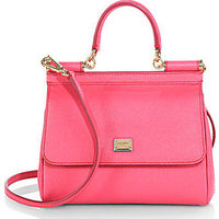 Dolce & Gabbana Mini Dauphine-Leather Miss Sicily Satchel photo