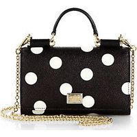 Dolce & Gabbana Polka-Dot Mini Chain Crossbody Bag photo