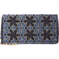 Dries Van Noten Embellished Woven Clutch photo