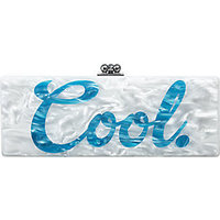 Edie Parker Flavia Cool Acrylic Clutch photo