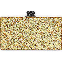 Edie Parker Jean Acrylic Confetti Box Clutch photo