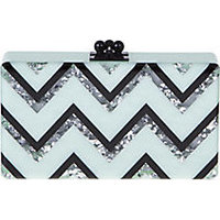 Edie Parker Jean Chevron Acrylic Clutch photo