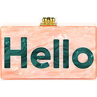 Edie Parker Jean Hello Acrylic Clutch photo