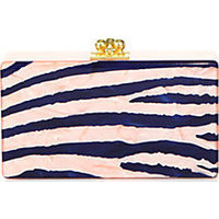 Edie Parker Jean Zebra Acrylic Clutch photo