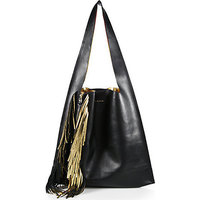 Elena Ghisellini Metallic-Fringe Hobo Bag photo