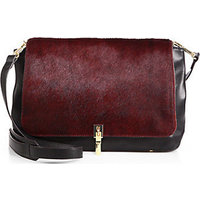 Elizabeth and James Calf Hair & Leather Medium Crossbody Bag photo